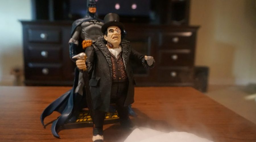 Penguin and Batman action figures