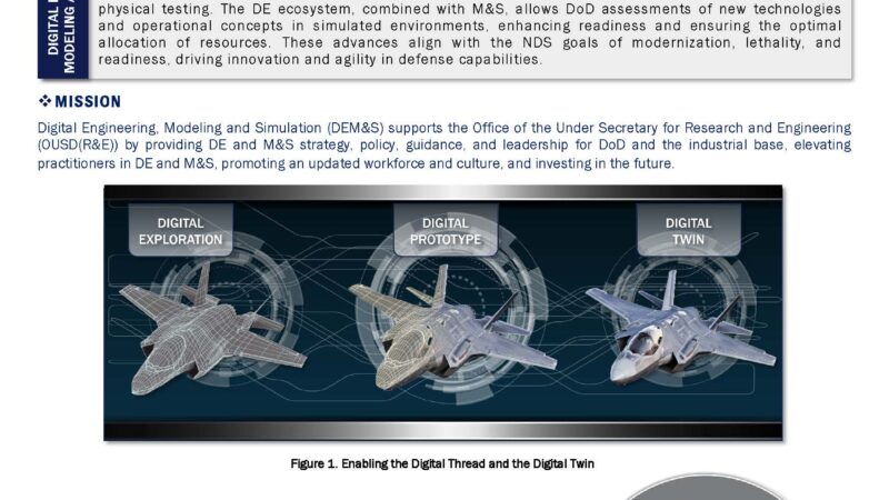 Digital Engineering Modeling Simulation Info